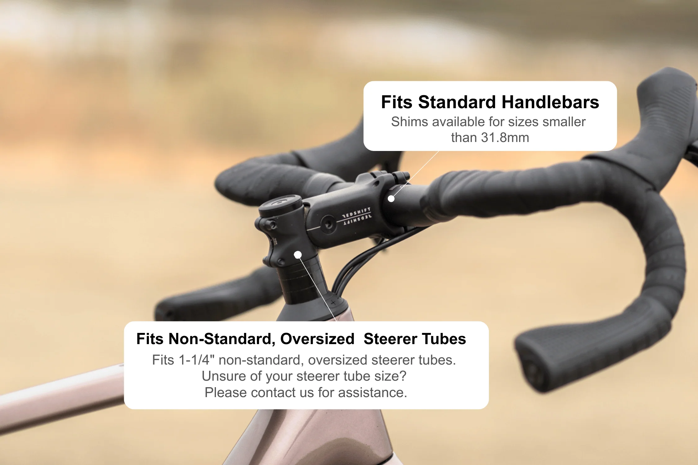 Oversized Non-Standard 1-1/4" ShockStop Suspension Stem - Image 6